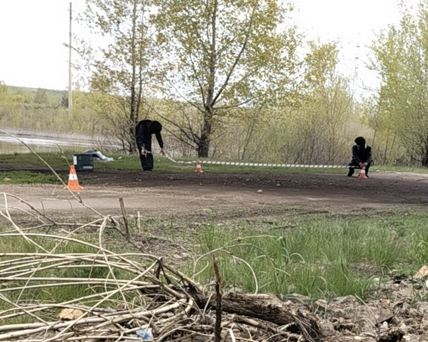 Оцепление зоны потенциальной угрозы